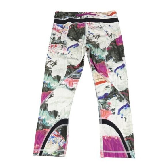Lululemon Run: Inspire Crop II All Full-On Luxtreme In Pigment Wave Multi Size 6 - Picture 7 of 9